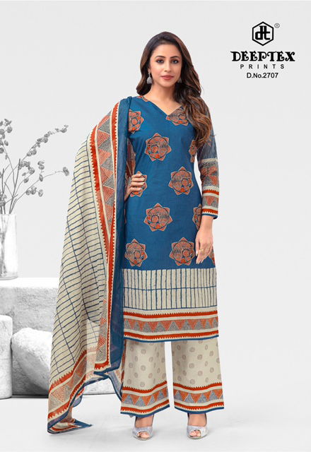 Deeptex Chief Guest Vol 27 Wholesale Printed Cotton Dress Material
